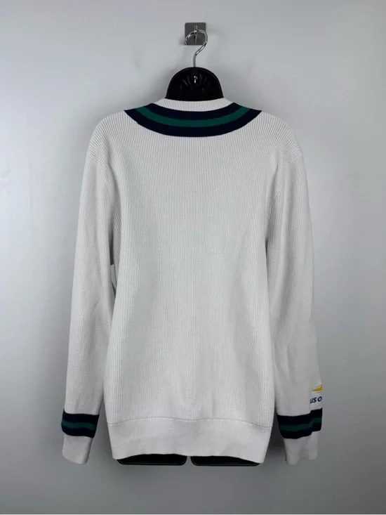 Polo Ralph Lauren Women White US Open Umpire Cricket Sweater Size Large - Picture 2 of 7